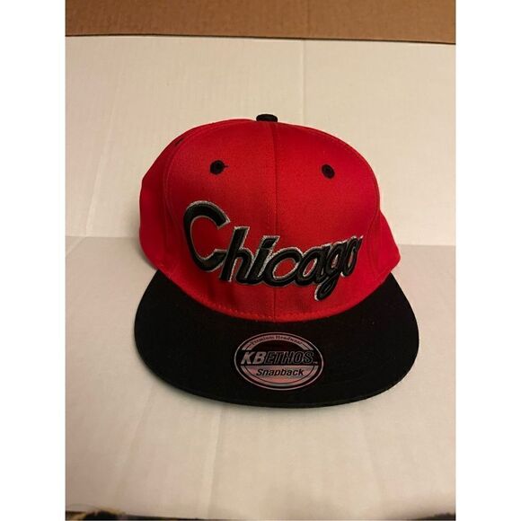 CHICAGO KBETHOS RED Adjustable SnapBack Hat - Picture 1 of 5
